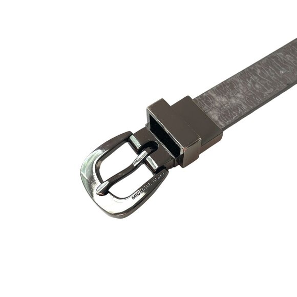 Michael Kors Mens Silver Monogram Belt 36" - Picture 5 of 8